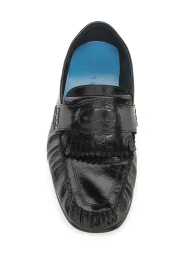 Marni Men's Leather Moccasin Loafers - Black | Thumbnail 4 Marni Men's Leather Moccasin Loafers - Black | Thumbnail 4