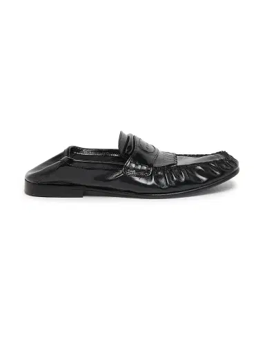 Marni Men's Leather Moccasin Loafers - Black | Thumbnail 5 Marni Men's Leather Moccasin Loafers - Black | Thumbnail 5