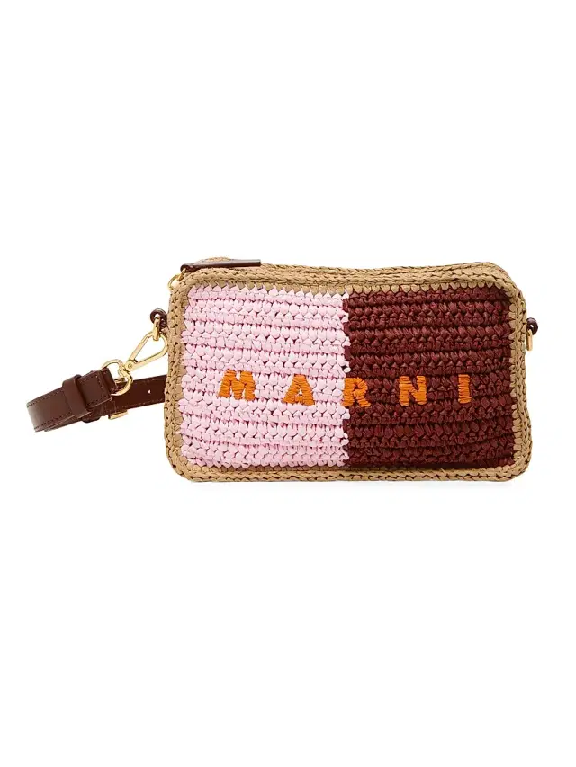 Men's Logo Woven Camera Bag - Pompei Wild Cherry Carrot Rose