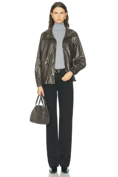Nour Hammour Anorak Leather Jacket | Thumbnail 5