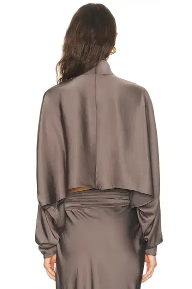 Lapointe Lightweight Satin Caftan Top | Thumbnail 3