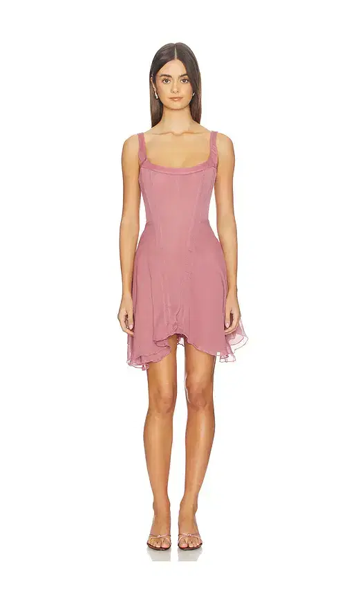 Understated Leather Sheer Honeymoon Mini Dress