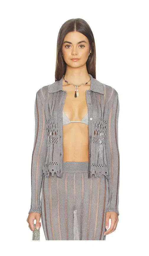 Lovers and Friends Francie Metallic Cardigan