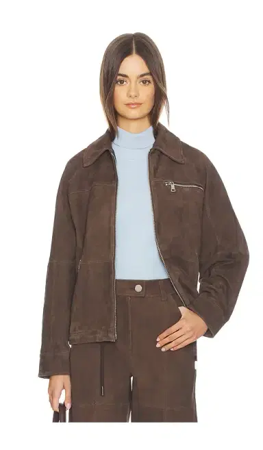 Aligne Alex Suede Bomber Jacket | Thumbnail 1 Aligne Alex Suede Bomber Jacket | Thumbnail 1