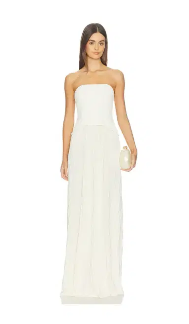 Solid & Striped The Strapless Soglio Dress | Thumbnail 1 Solid & Striped The Strapless Soglio Dress | Thumbnail 1