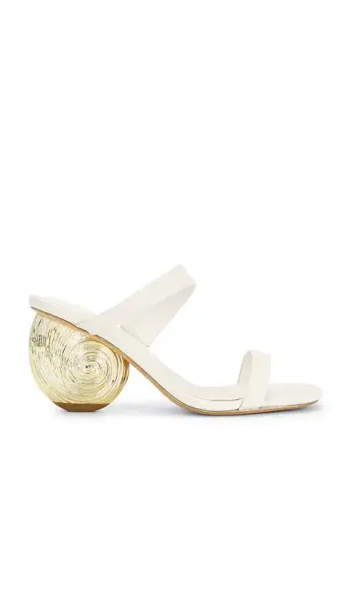 SIMKHAI Marion Leather Shell Heel | Thumbnail 1 SIMKHAI Marion Leather Shell Heel | Thumbnail 1