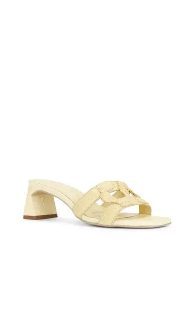 Simkhai Monogram Raffia Block Heel | Thumbnail 2 Simkhai Monogram Raffia Block Heel | Thumbnail 2