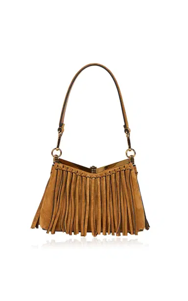 Etro Small Leather Fringed Shoulder Bag | Thumbnail 4