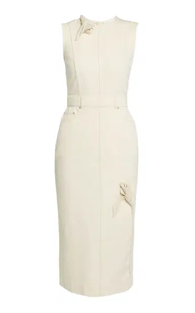 Erdem Embroidered Fluted Cotton Midi Dress | Thumbnail 4