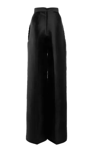 Greta Constantine Dionne Satin Wide Leg Trousers | Thumbnail 3