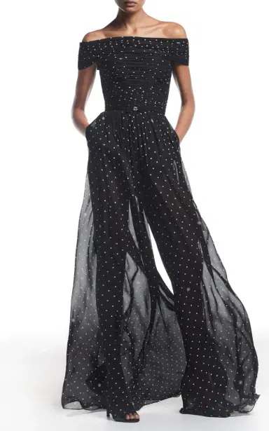 Elie Saab Printed Chiffon Jumpsuit | Thumbnail 2
