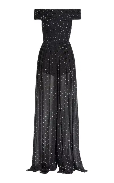 Elie Saab Printed Chiffon Jumpsuit | Thumbnail 3