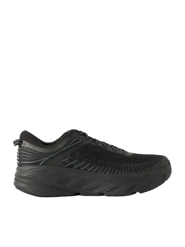 Hoka Bondi 7 Rubber-Trimmed Mesh Running Sneakers - Men