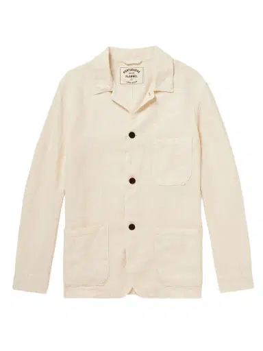 Portuguese Flannel Labura Slim-Fit Linen Jacket - Men | Thumbnail 1