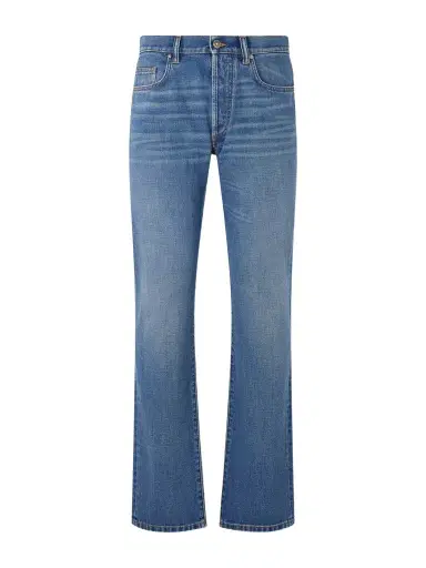 Versace Straight-Leg Logo-Appliquéd Jeans - Men | Thumbnail 1 Versace Straight-Leg Logo-Appliquéd Jeans - Men | Thumbnail 1