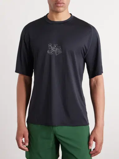 Portal Lateral Peak Logo-Print Recycled-Jersey T-Shirt - Men | Thumbnail 5