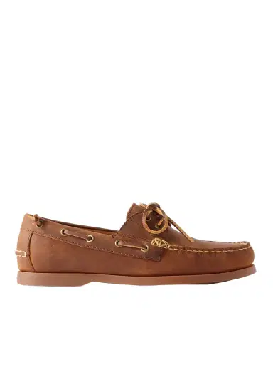 Polo Ralph Lauren Merton Leather Boat Shoes - Men | Thumbnail 1 Polo Ralph Lauren Merton Leather Boat Shoes - Men | Thumbnail 1