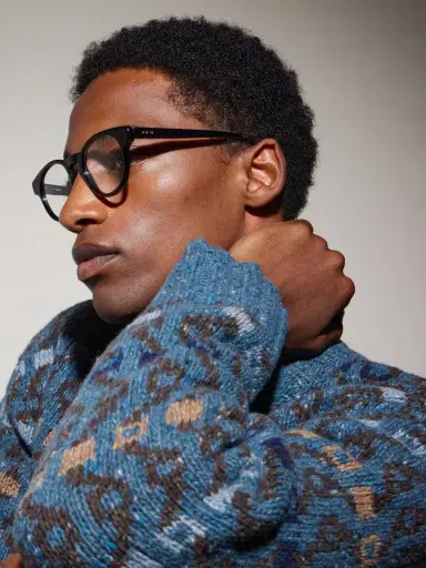 Loewe Slim Round Acetate Glasses - Men | Thumbnail 2