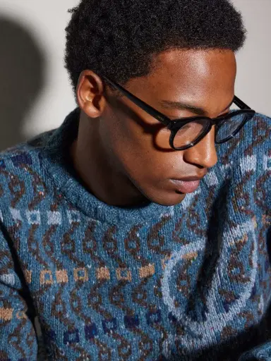 Loewe Slim Round Acetate Glasses - Men | Thumbnail 4
