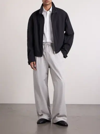 Amomento Drawstring Straight-Leg Woven Trousers - Men | Thumbnail 2