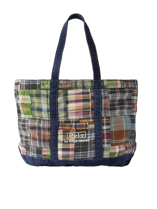 Large Patchwork Checked Cotton-Madras Tote Bag - Men