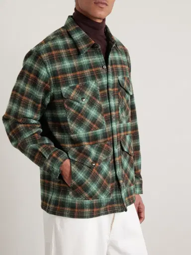 RRL Checked Wool Overshirt - Men | Thumbnail 3 RRL Checked Wool Overshirt - Men | Thumbnail 3
