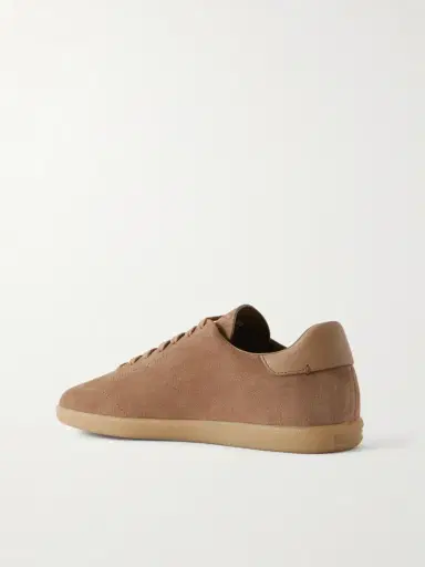 Zegna 232 Leather-Trimmed Suede Sneakers - Men | Thumbnail 4