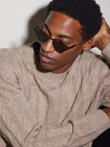 Zegna Round-Frame Titanium Sunglasses - Men | Thumbnail 2 Zegna Round-Frame Titanium Sunglasses - Men | Thumbnail 2