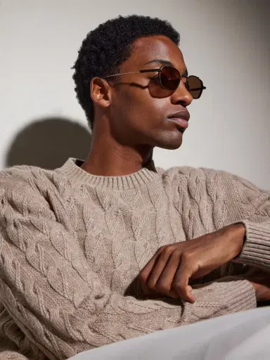 Zegna Round-Frame Titanium Sunglasses - Men | Thumbnail 5 Zegna Round-Frame Titanium Sunglasses - Men | Thumbnail 5