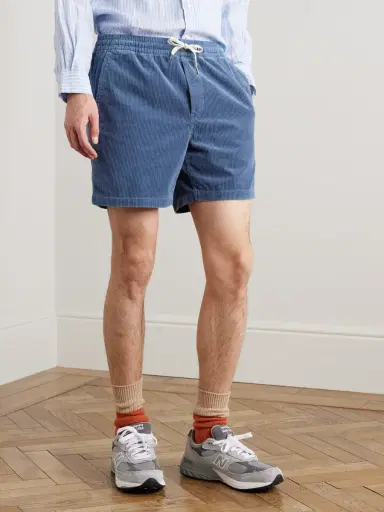 Polo Ralph Lauren Straight-Leg Cotton-Corduroy Drawstring Shorts - Men | Thumbnail 3 Polo Ralph Lauren Straight-Leg Cotton-Corduroy Drawstring Shorts - Men | Thumbnail 3