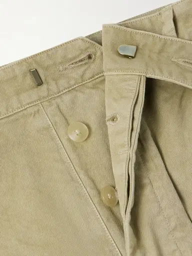 Auralee Wide-Leg Pleated Paint-Splattered Cotton-Twill Chinos - Men | Thumbnail 6 Auralee Wide-Leg Pleated Paint-Splattered Cotton-Twill Chinos - Men | Thumbnail 6