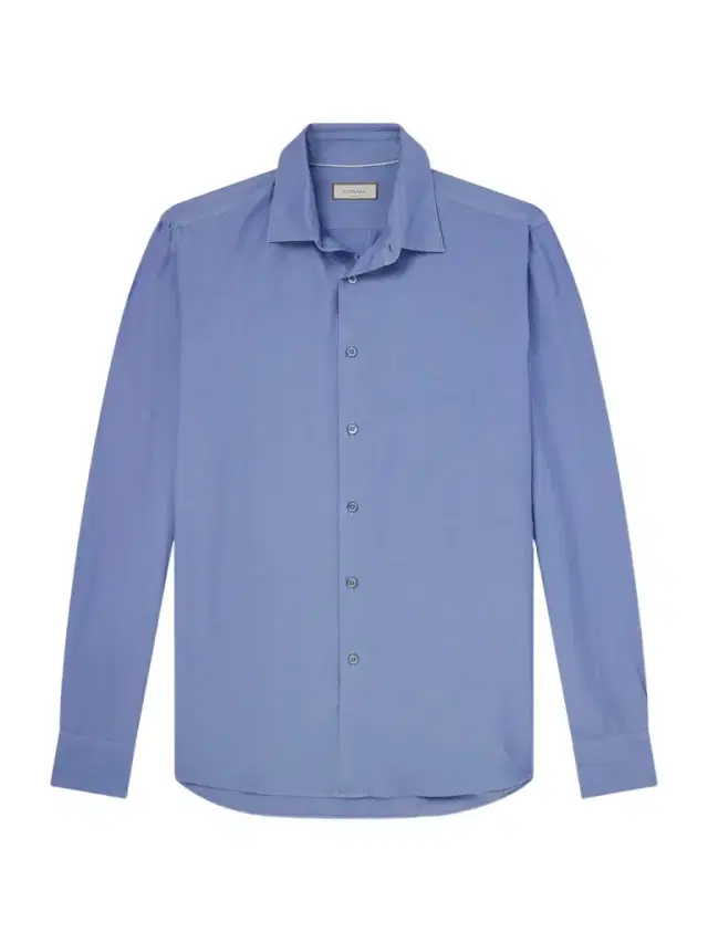 Canali Garment-Dyed Cotton and Silk-Blend Shirt - Men