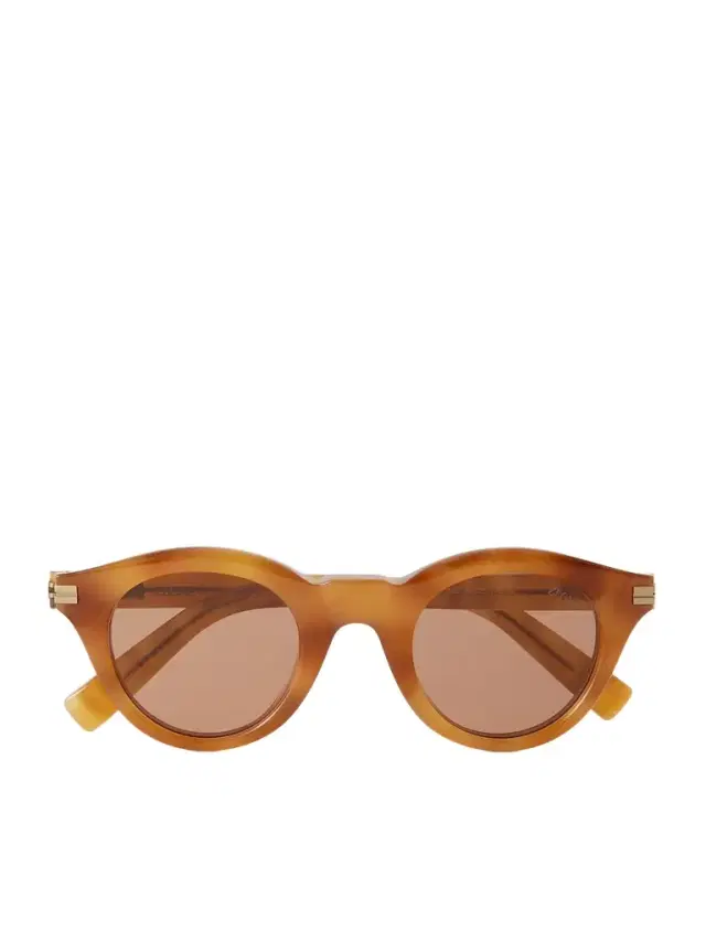 Zegna Round-Frame Acetate Sunglasses - Men