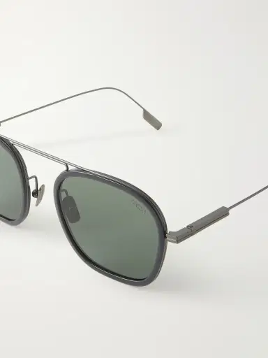 Zegna Round-Frame Titanium Sunglasses - Men | Thumbnail 3 Zegna Round-Frame Titanium Sunglasses - Men | Thumbnail 3