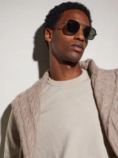 Zegna Round-Frame Titanium Sunglasses - Men | Thumbnail 5 Zegna Round-Frame Titanium Sunglasses - Men | Thumbnail 5