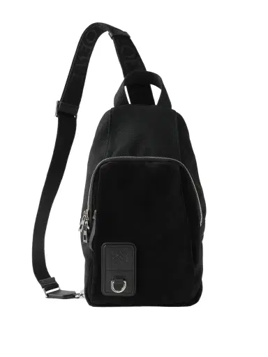 Loewe Flex Sling Leather and Suede-Trimmed Canvas Bag - Men | Thumbnail 1