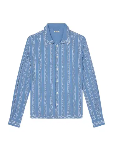 BODE Sea Beaded Silk Shirt - Men | Thumbnail 1
