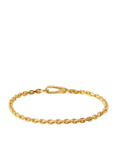 Mikia Gold-Plated Sterling Silver Emerald Chain Bracelet - Men | Thumbnail 1 Mikia Gold-Plated Sterling Silver Emerald Chain Bracelet - Men | Thumbnail 1