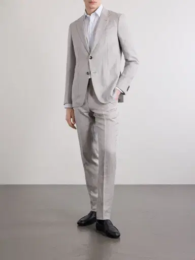 Zegna Wool, Linen and Silk-Blend Suit Jacket - Men | Thumbnail 2 Zegna Wool, Linen and Silk-Blend Suit Jacket - Men | Thumbnail 2