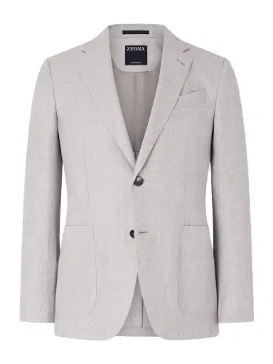 Zegna Wool, Linen and Silk-Blend Suit Jacket - Men | Thumbnail 1 Zegna Wool, Linen and Silk-Blend Suit Jacket - Men | Thumbnail 1