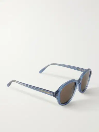 Loewe Slim Round Acetate Sunglasses - Men | Thumbnail 4 Loewe Slim Round Acetate Sunglasses - Men | Thumbnail 4