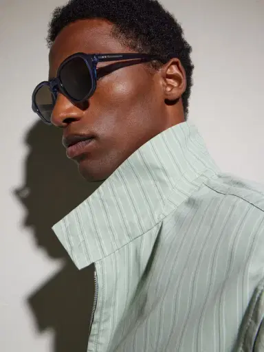 Loewe Slim Round Acetate Sunglasses - Men | Thumbnail 5 Loewe Slim Round Acetate Sunglasses - Men | Thumbnail 5