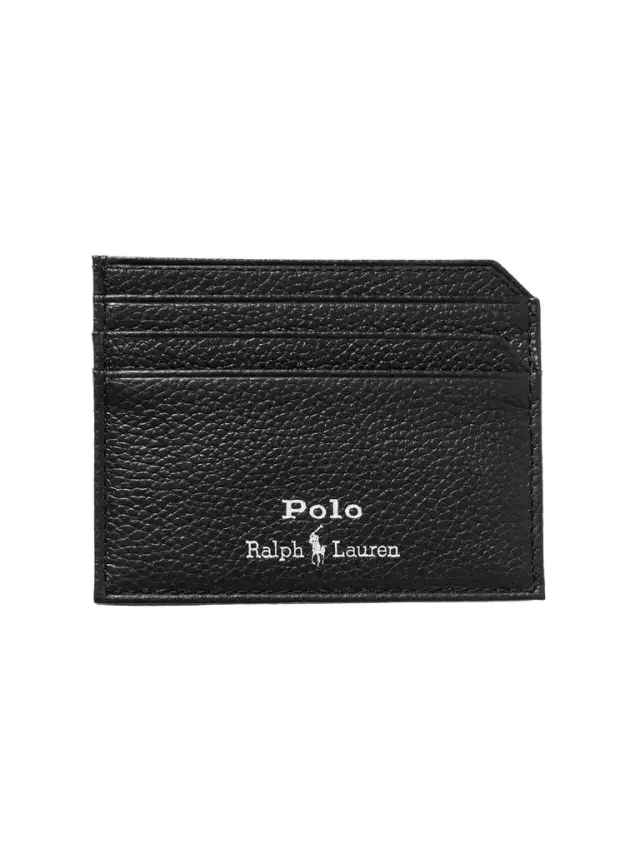 Small Logo-Print Full-Grain Leather Cardholder - Men