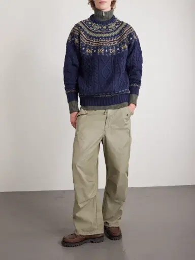 Beams Plus Cable-Knit Wool Sweater - Men | Thumbnail 2 Beams Plus Cable-Knit Wool Sweater - Men | Thumbnail 2