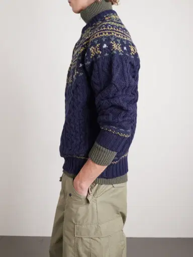 Beams Plus Cable-Knit Wool Sweater - Men | Thumbnail 4 Beams Plus Cable-Knit Wool Sweater - Men | Thumbnail 4