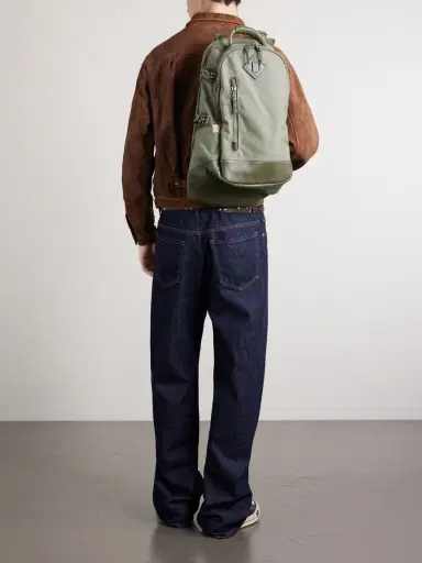 Visvim 20L Leather-Trimmed CORDURA® Backpack - Men | Thumbnail 3 Visvim 20L Leather-Trimmed CORDURA® Backpack - Men | Thumbnail 3
