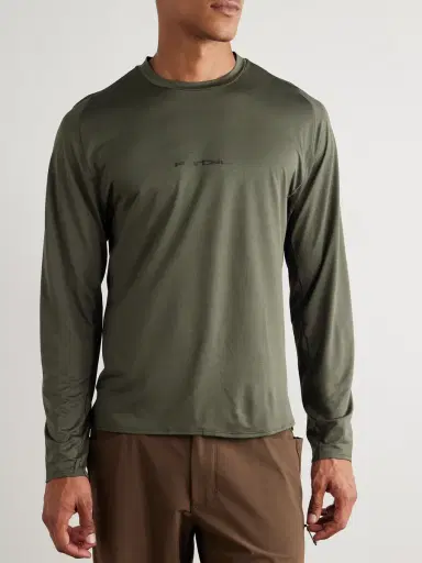 Portal Lateral Peak Logo-Print Recycled-Jersey T-Shirt - Men | Thumbnail 3