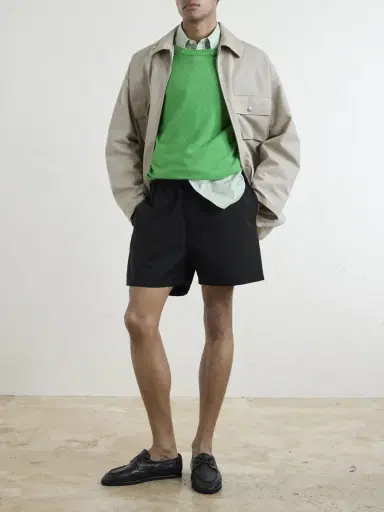 Auralee Wool Drawstring Shorts - Men | Thumbnail 2 Auralee Wool Drawstring Shorts - Men | Thumbnail 2