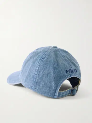 Polo Ralph Lauren Logo-Embroidered Denim Baseball Cap - Men | Thumbnail 4