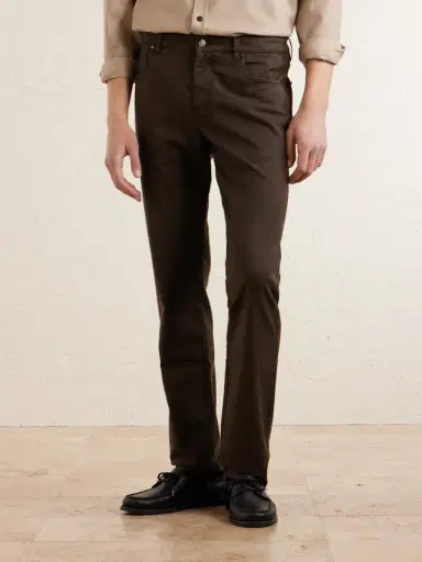Purdey Slim-Fit Straight-Leg Cotton-Blend Twill Trousers - Men | Thumbnail 3 Purdey Slim-Fit Straight-Leg Cotton-Blend Twill Trousers - Men | Thumbnail 3